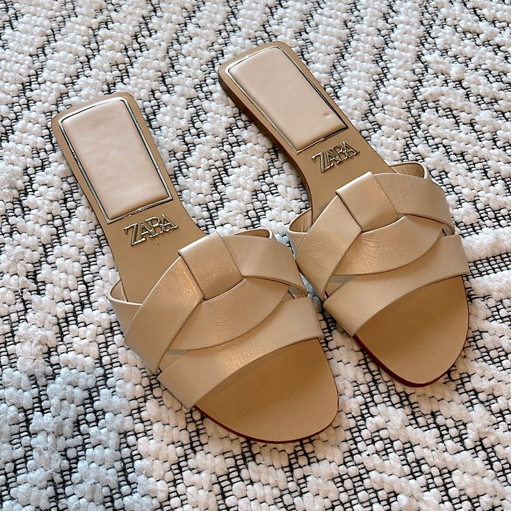 Zara Cream Sandals